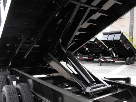 New Gooseneck Dump Trailer 8 X 20 _  4' Walls 7 Gauge Floor