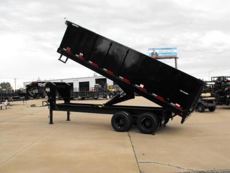 New Gooseneck Dump Trailer 8 X 20 _  4' Walls 7 Gauge Floor