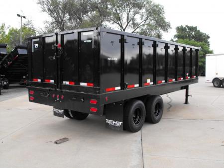 New Gooseneck Dump Trailer 8 X 20 _  4' Walls 7 Gauge Floor