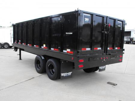 New Gooseneck Dump Trailer 8 X 20 _  4' Walls 7 Gauge Floor