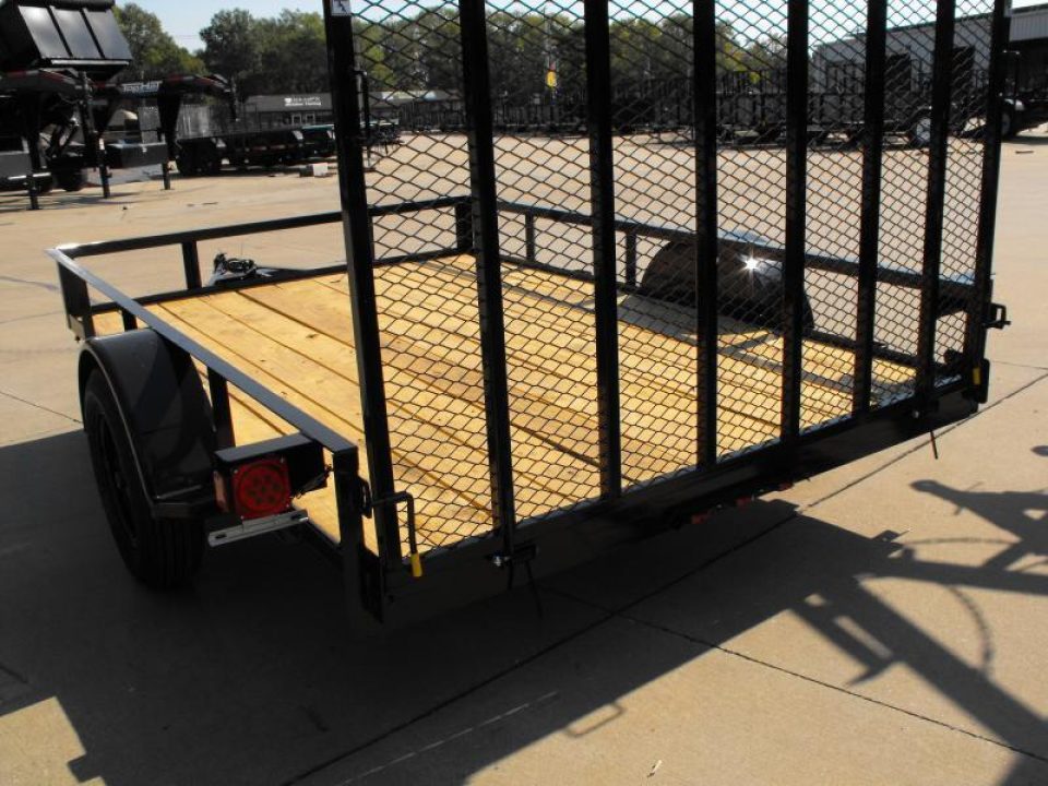 New 83 X 10 Utility Trailer   HD Spring Assisted Ramp Folds Forward and rear for loading
