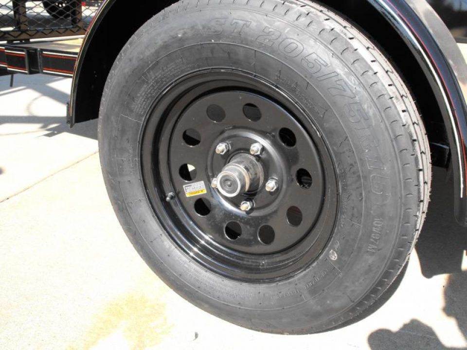 New 83 X 10 Utility Trailer   HD Spring Assisted Ramp Folds Forward and rear for loading