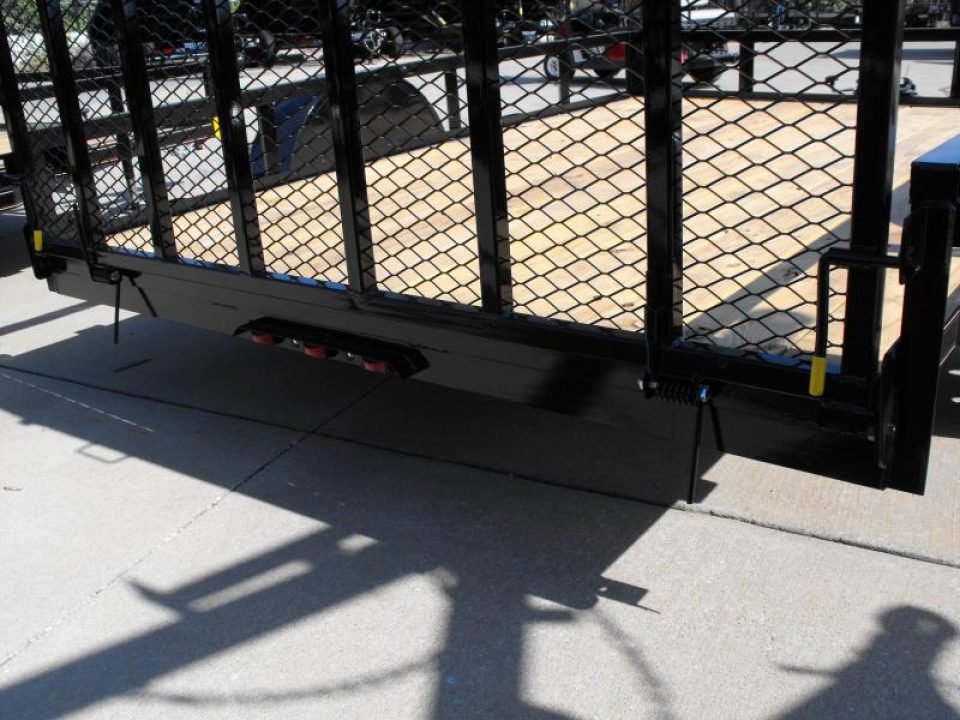 New 83 X 10 Utility Trailer   HD Spring Assisted Ramp Folds Forward and rear for loading