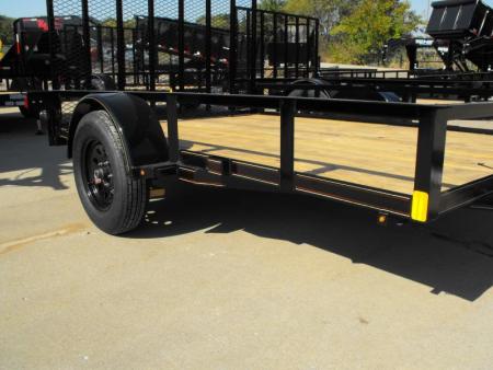 New 83 X 10 Utility Trailer   HD Spring Assisted Ramp Folds Forward and rear for loading