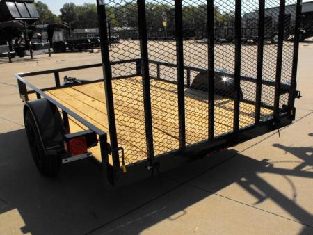New 83 X 10 Utility Trailer   HD Spring Assisted Ramp Folds Forward and rear for loading