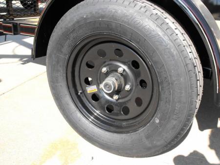 New 83 X 10 Utility Trailer   HD Spring Assisted Ramp Folds Forward and rear for loading