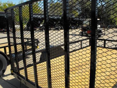 New 83 X 10 Utility Trailer   HD Spring Assisted Ramp Folds Forward and rear for loading