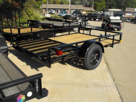 New 83 X 10 Utility Trailer   HD Spring Assisted Ramp Folds Forward and rear for loading