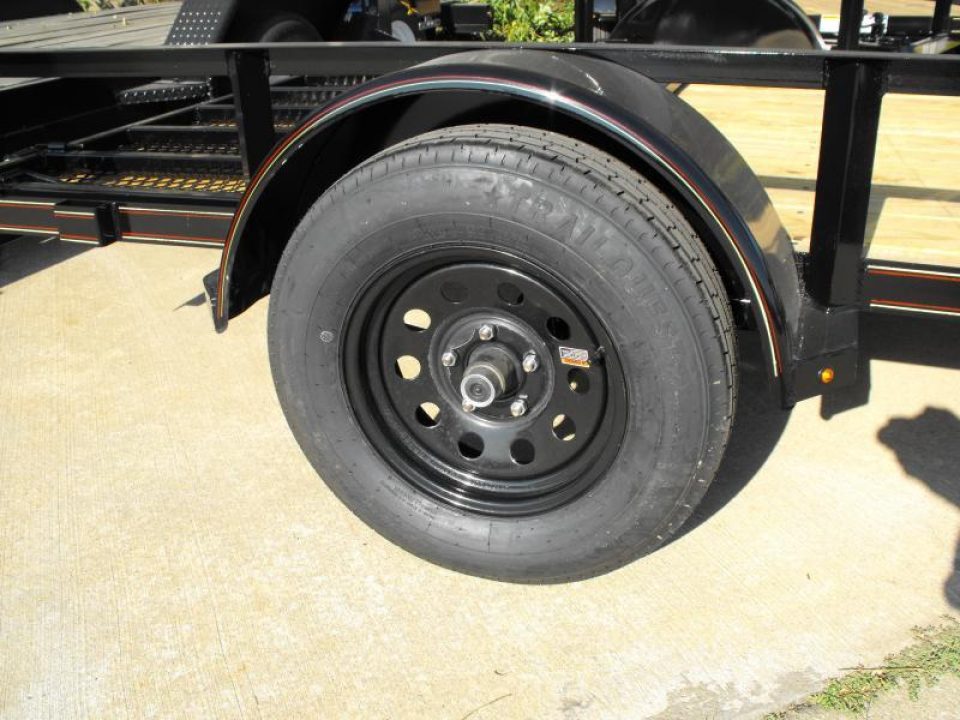 New 83 X 10 Utility Trailer   HD Spring Assisted Ramp Folds Forward and rear for loading