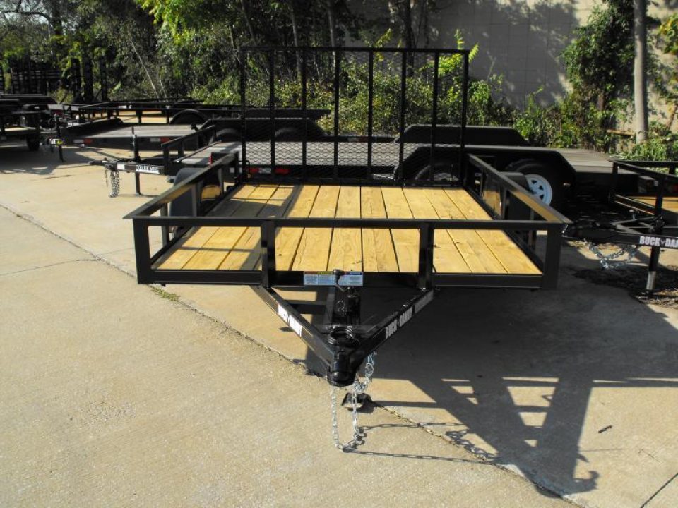 New 83 X 10 Utility Trailer   HD Spring Assisted Ramp Folds Forward and rear for loading