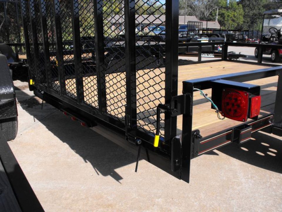 New 83 X 10 Utility Trailer   HD Spring Assisted Ramp Folds Forward and rear for loading