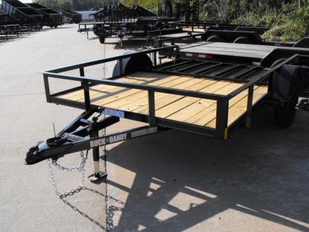 New 83 X 10 Utility Trailer   HD Spring Assisted Ramp Folds Forward and rear for loading