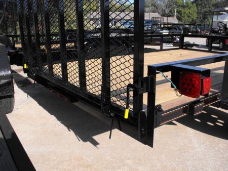 New 83 X 10 Utility Trailer   HD Spring Assisted Ramp Folds Forward and rear for loading