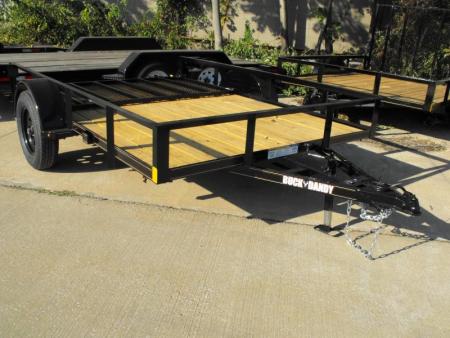 New 83 X 10 Utility Trailer   HD Spring Assisted Ramp Folds Forward and rear for loading