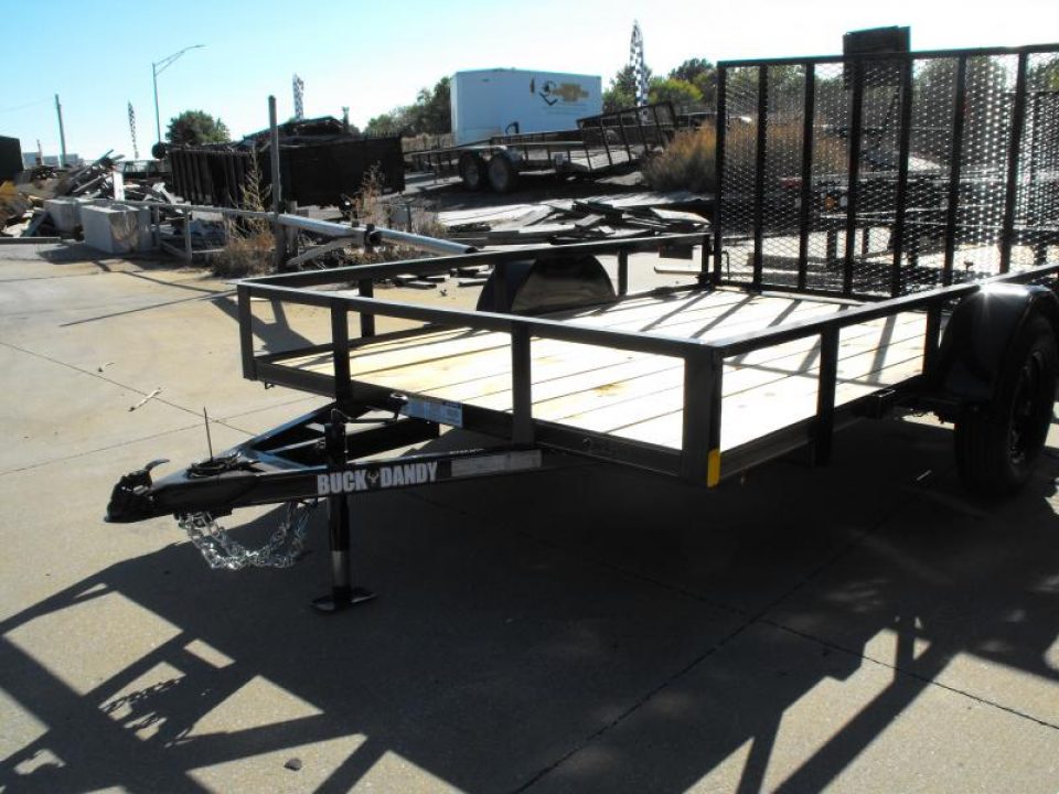 New 77 X 10 Utility Trailer   HD Spring Assisted Ramp