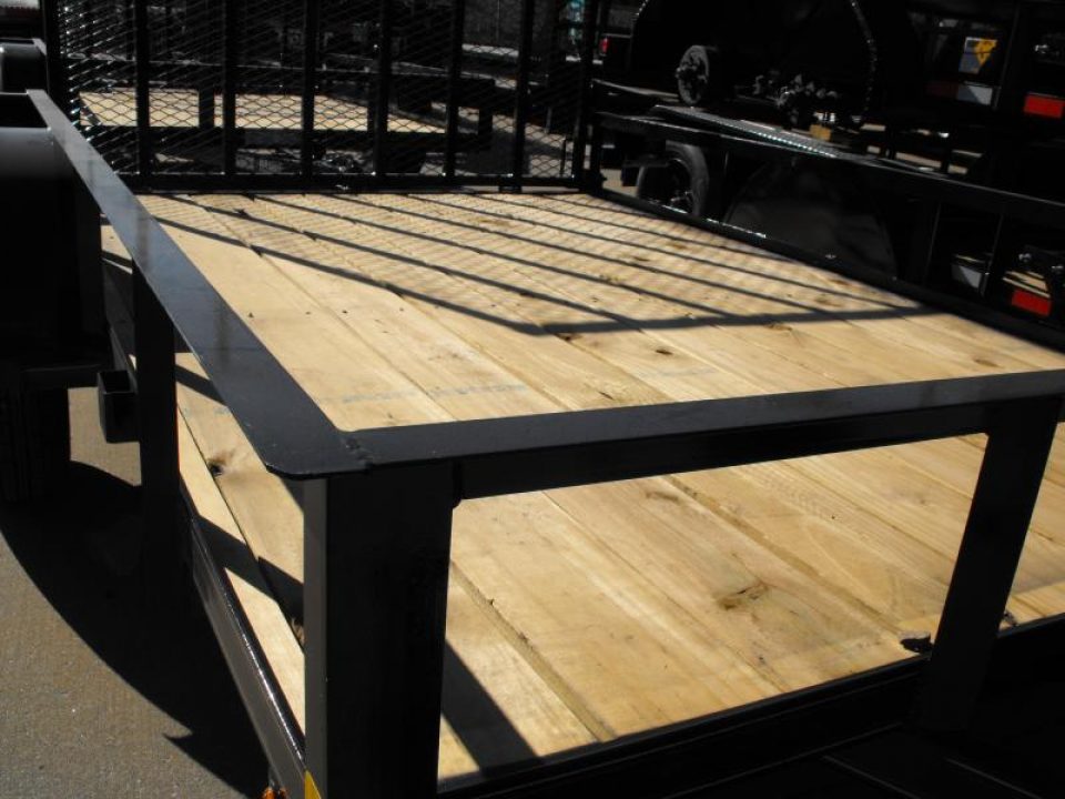 New 77 X 10 Utility Trailer   HD Spring Assisted Ramp