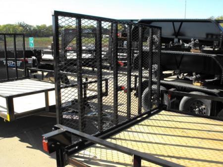 New 77 X 10 Utility Trailer   HD Spring Assisted Ramp