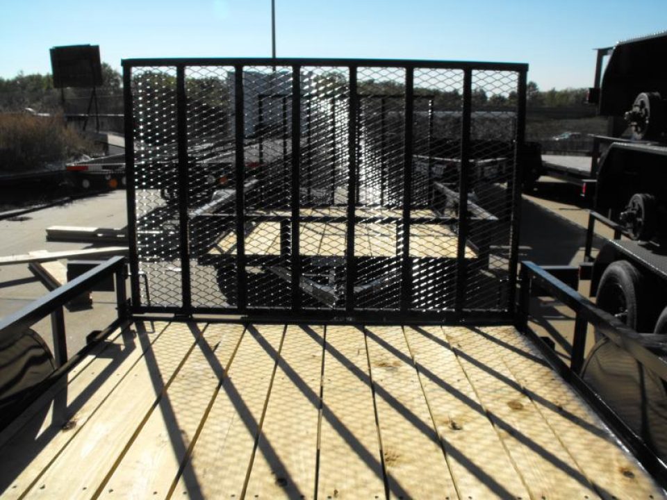 New 77 X 10 Utility Trailer   HD Spring Assisted Ramp