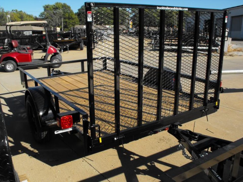 New 77 X 10 Utility Trailer   HD Spring Assisted Ramp