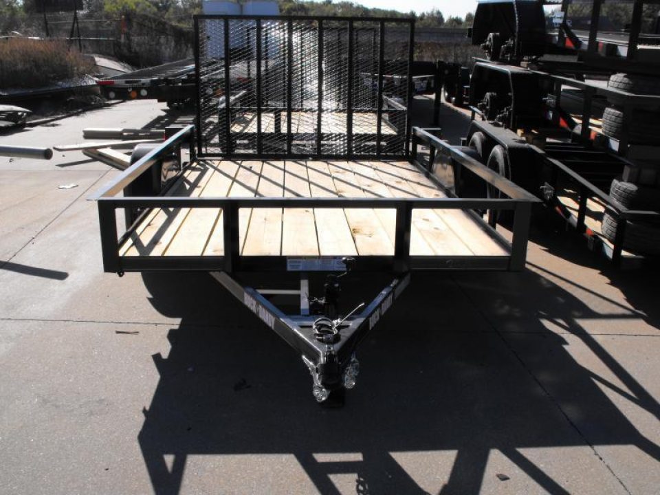 New 77 X 10 Utility Trailer   HD Spring Assisted Ramp