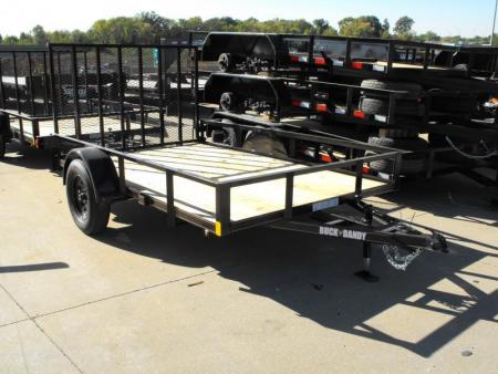 New 77 X 10 Utility Trailer   HD Spring Assisted Ramp