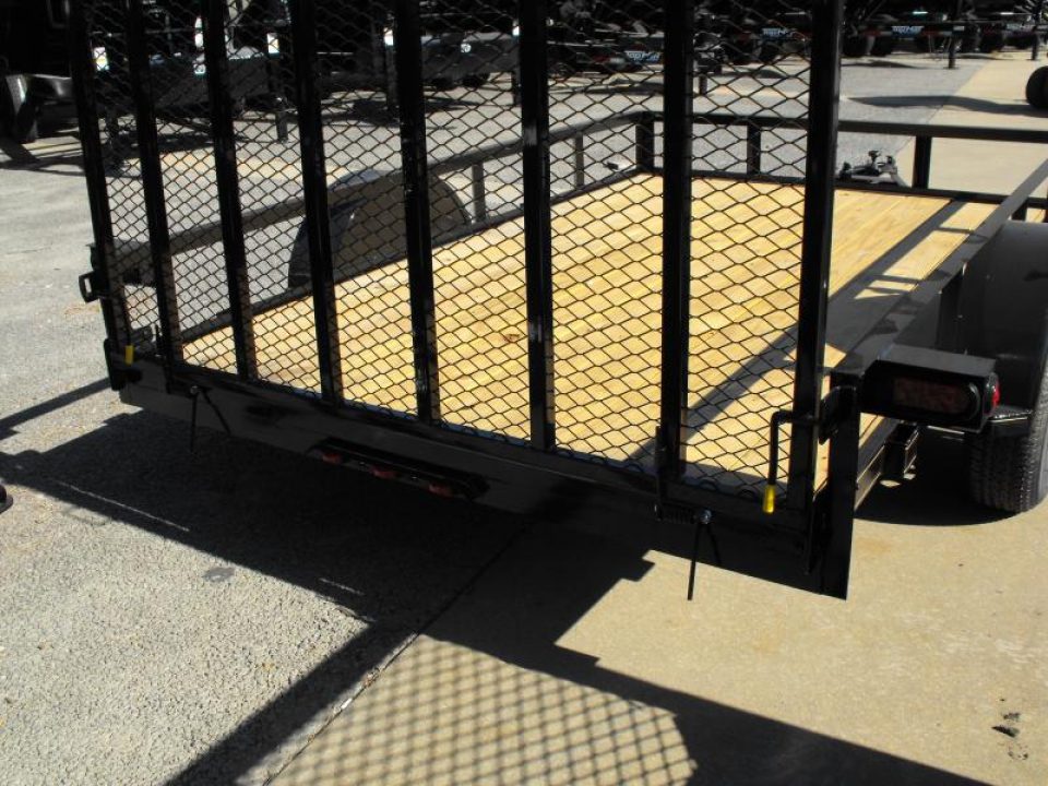 New 77 X 10 Utility Trailer   HD Spring Assisted Ramp