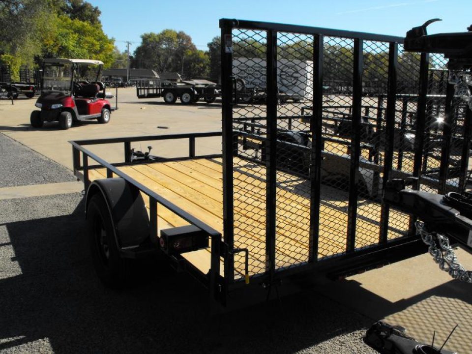 New 77 X 10 Utility Trailer   HD Spring Assisted Ramp