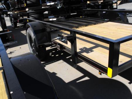 New 77 X 10 Utility Trailer   HD Spring Assisted Ramp