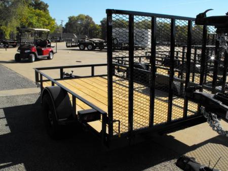 New 77 X 10 Utility Trailer   HD Spring Assisted Ramp