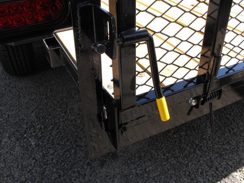 New 77 X 10 Utility Trailer   HD Spring Assisted Ramp