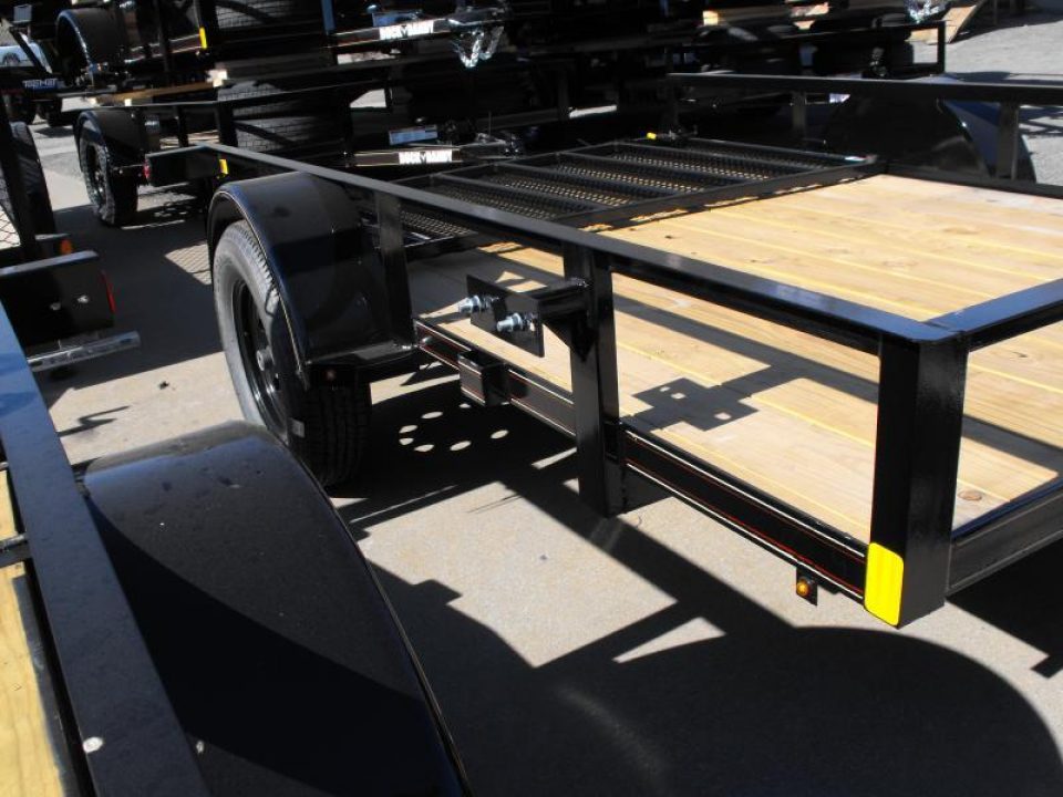 New 77 X 10 Utility Trailer   HD Spring Assisted Ramp