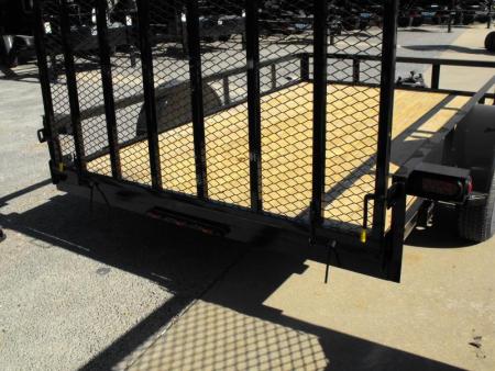 New 77 X 10 Utility Trailer   HD Spring Assisted Ramp