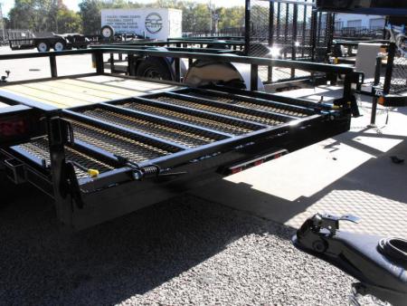 New 77 X 10 Utility Trailer   HD Spring Assisted Ramp