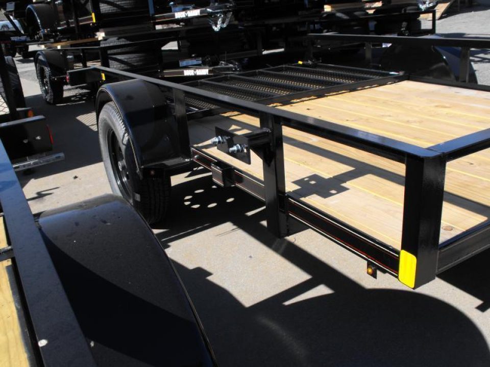 New 77 X 10 Utility Trailer   HD Spring Assisted Ramp