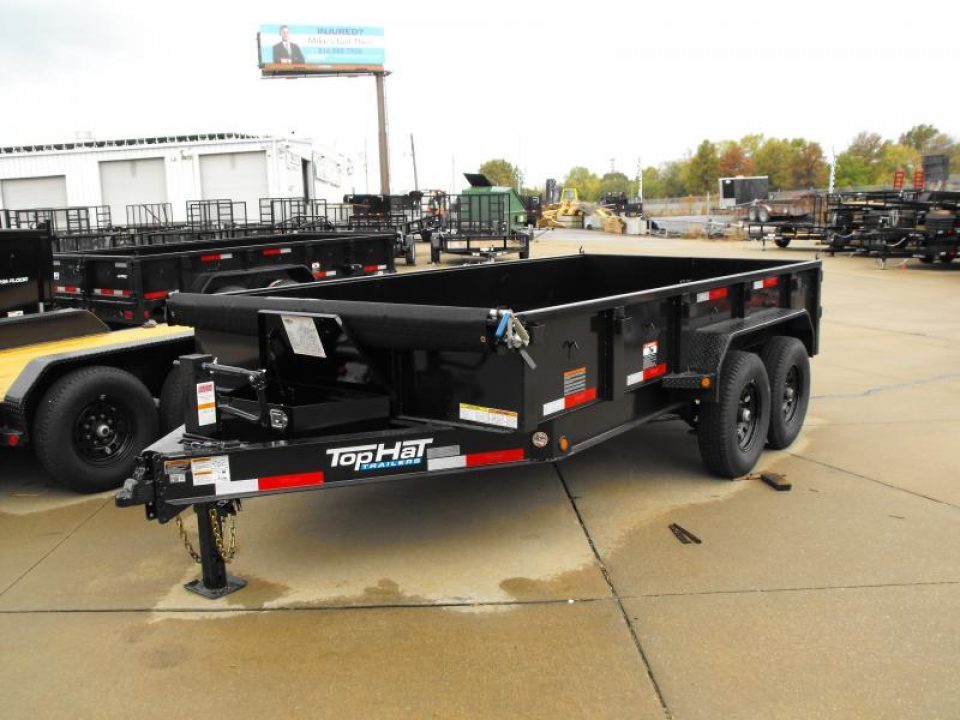 New DUMP TRAILER 7 X 14 DUMP Easy To Load LOW Walls 20" 14K