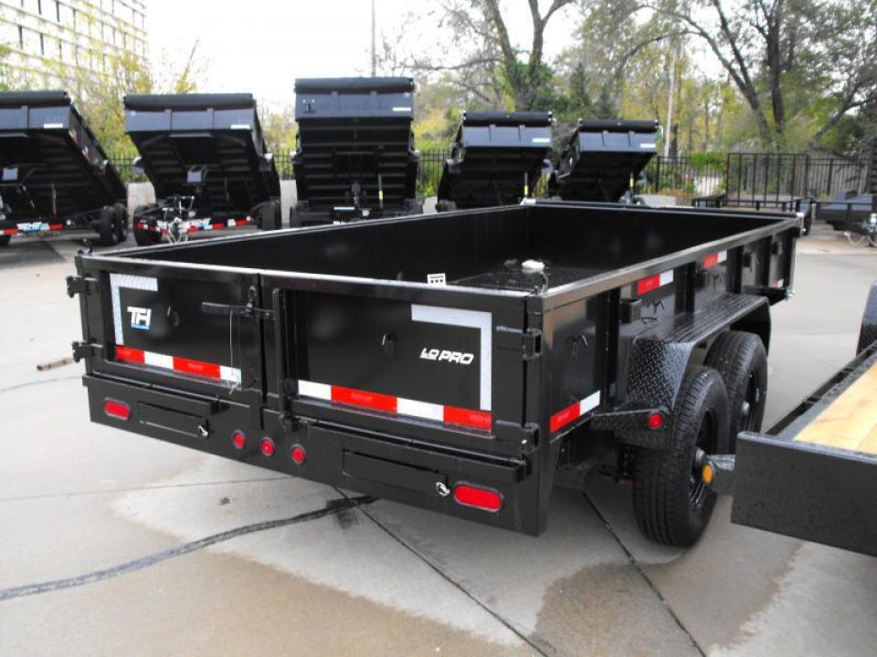New DUMP TRAILER 7 X 14 DUMP Easy To Load LOW Walls 20" 14K
