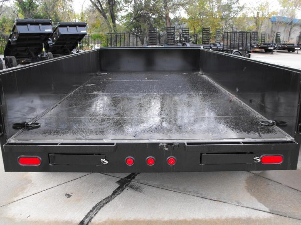 New DUMP TRAILER 7 X 14 DUMP Easy To Load LOW Walls 20" 14K