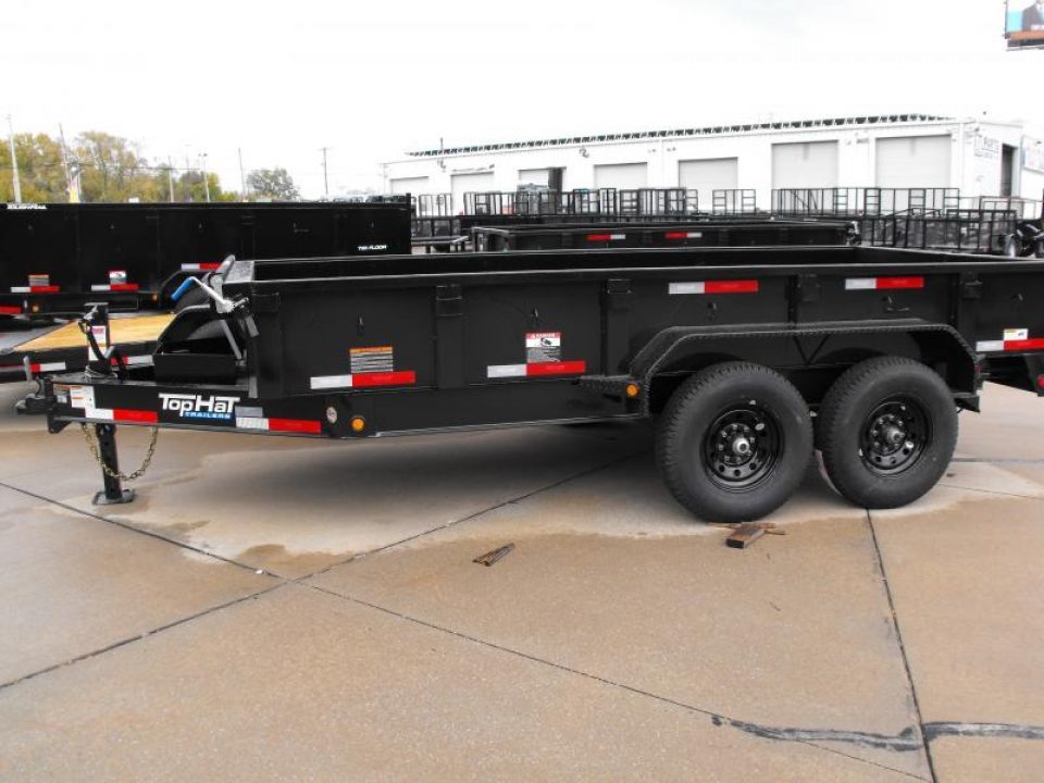 New DUMP TRAILER 7 X 14 DUMP Easy To Load LOW Walls 20" 14K