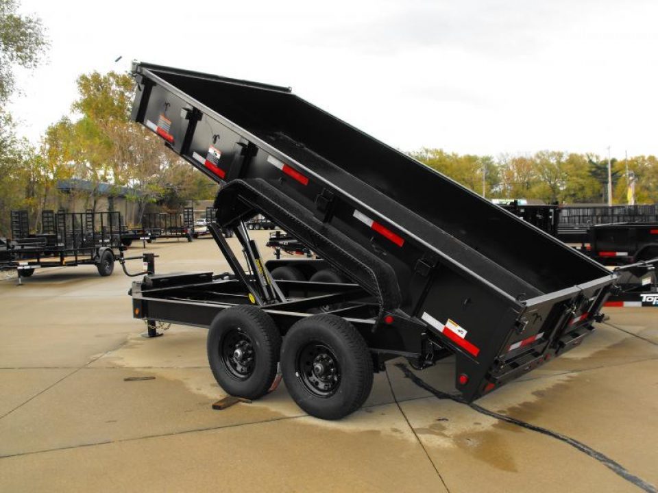 New DUMP TRAILER 7 X 14 DUMP Easy To Load LOW Walls 20" 14K