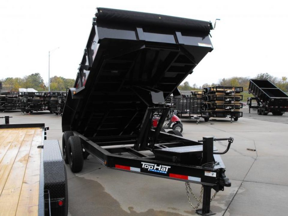 New DUMP TRAILER 7 X 14 DUMP Easy To Load LOW Walls 20" 14K