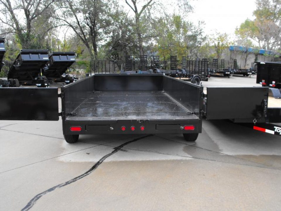 New DUMP TRAILER 7 X 14 DUMP Easy To Load LOW Walls 20" 14K