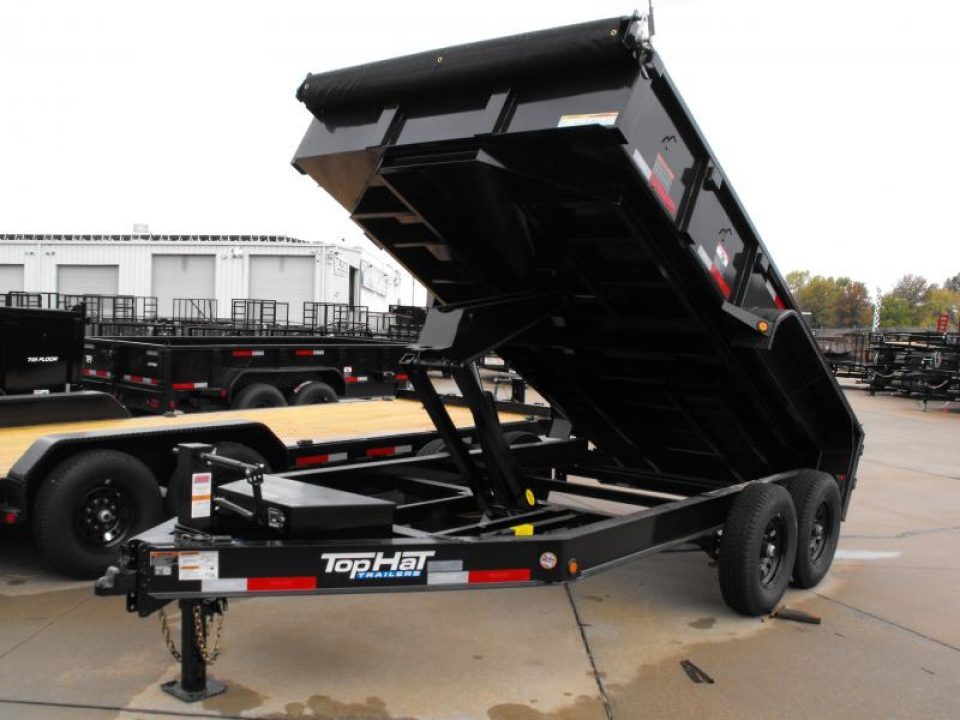 New DUMP TRAILER 7 X 14 DUMP Easy To Load LOW Walls 20" 14K