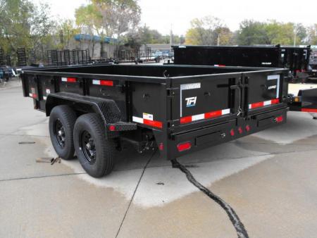 New DUMP TRAILER 7 X 14 DUMP Easy To Load LOW Walls 20" 14K