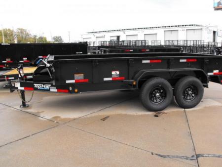 New DUMP TRAILER 7 X 14 DUMP Easy To Load LOW Walls 20" 14K
