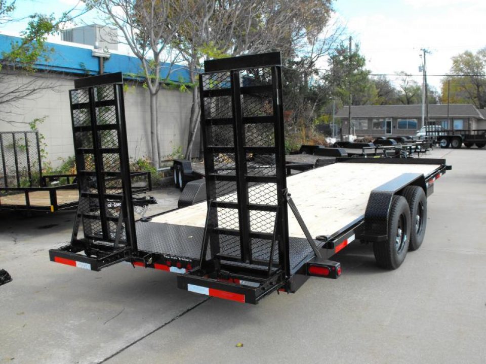 New Equipment Trailer /  83 X 20 Dove Stand Up Ramps  14000 GVWR