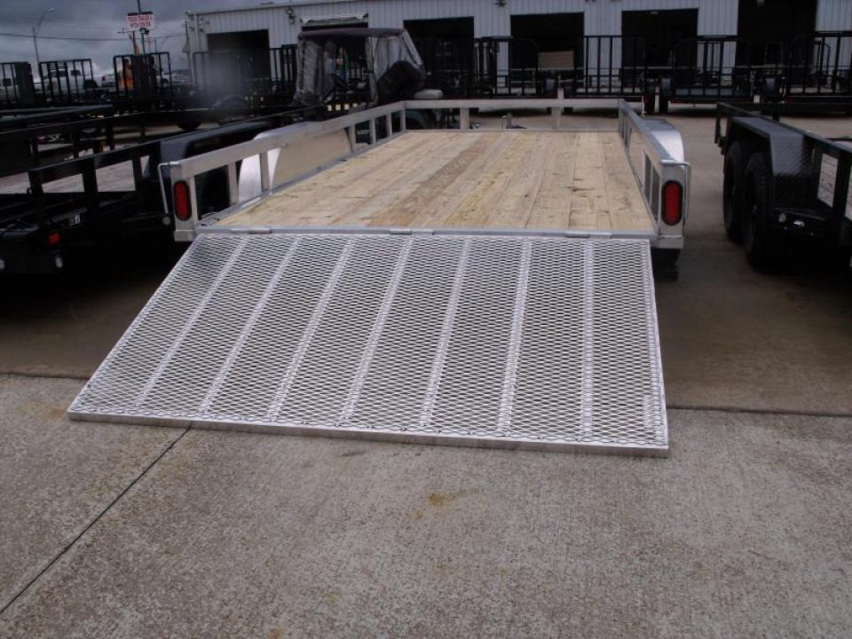 New Aluminum Trailer 83 X 14 Rear Gate  Brakes 7000 Gvwr