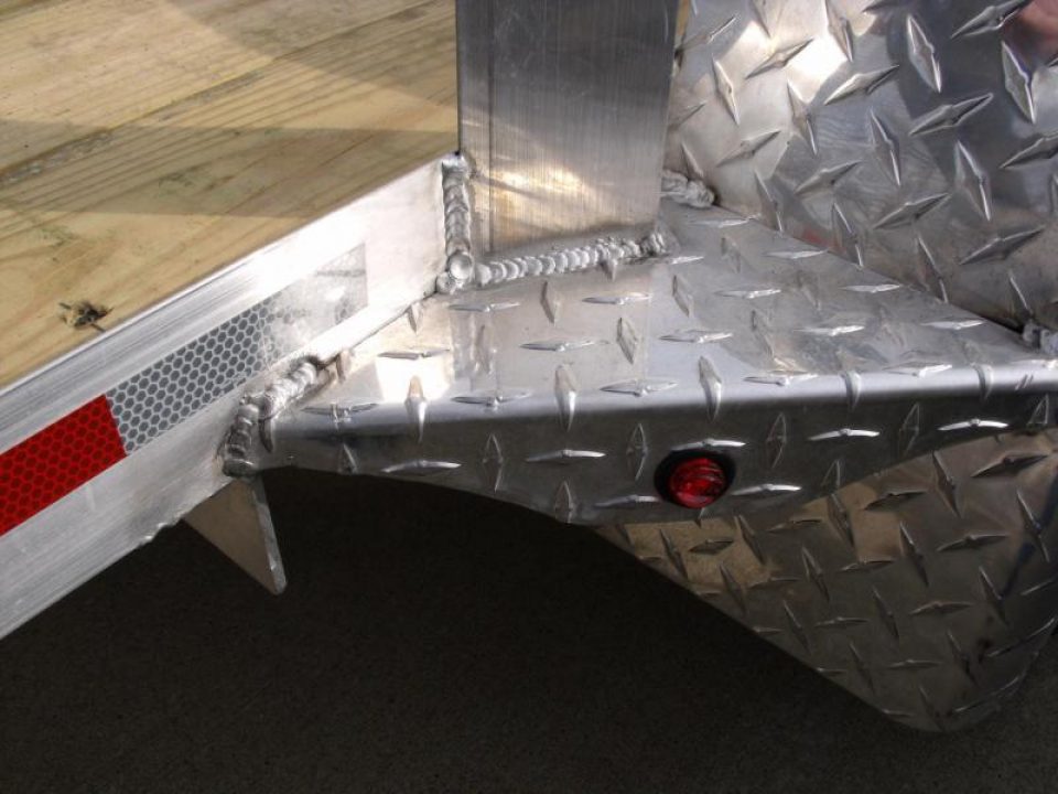 New Aluminum Trailer 83 X 14 Rear Gate  Brakes 7000 Gvwr