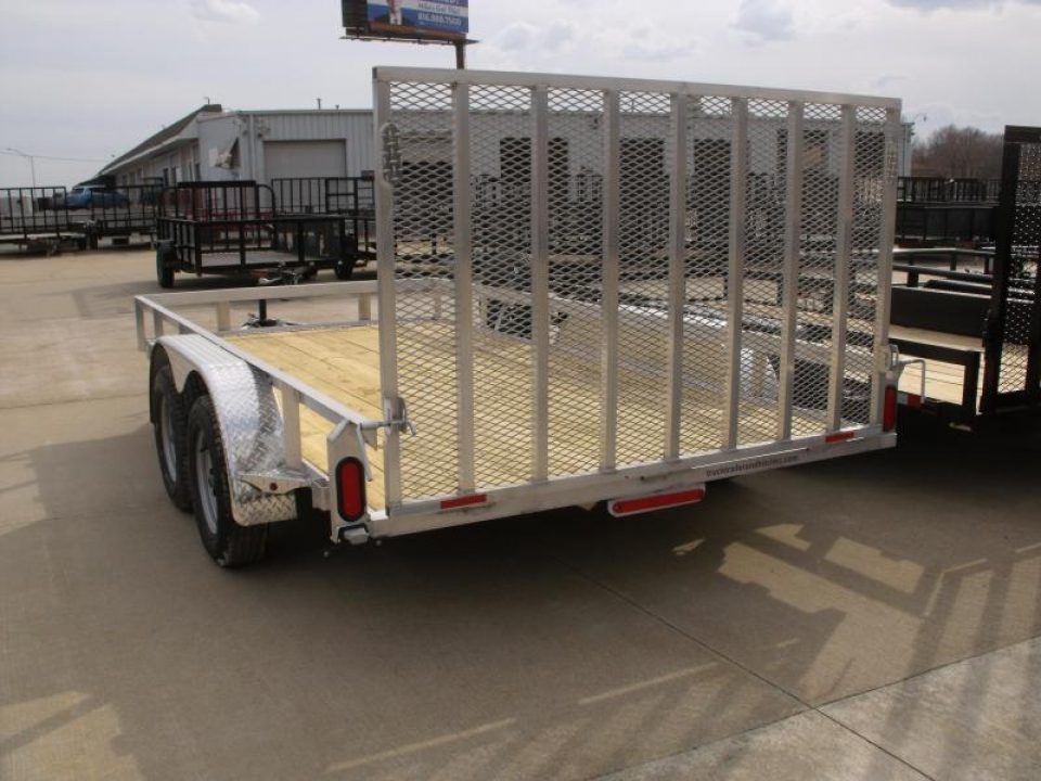 New Aluminum Trailer 83 X 14 Rear Gate  Brakes 7000 Gvwr