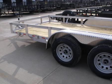 New Aluminum Trailer 83 X 14 Rear Gate  Brakes 7000 Gvwr
