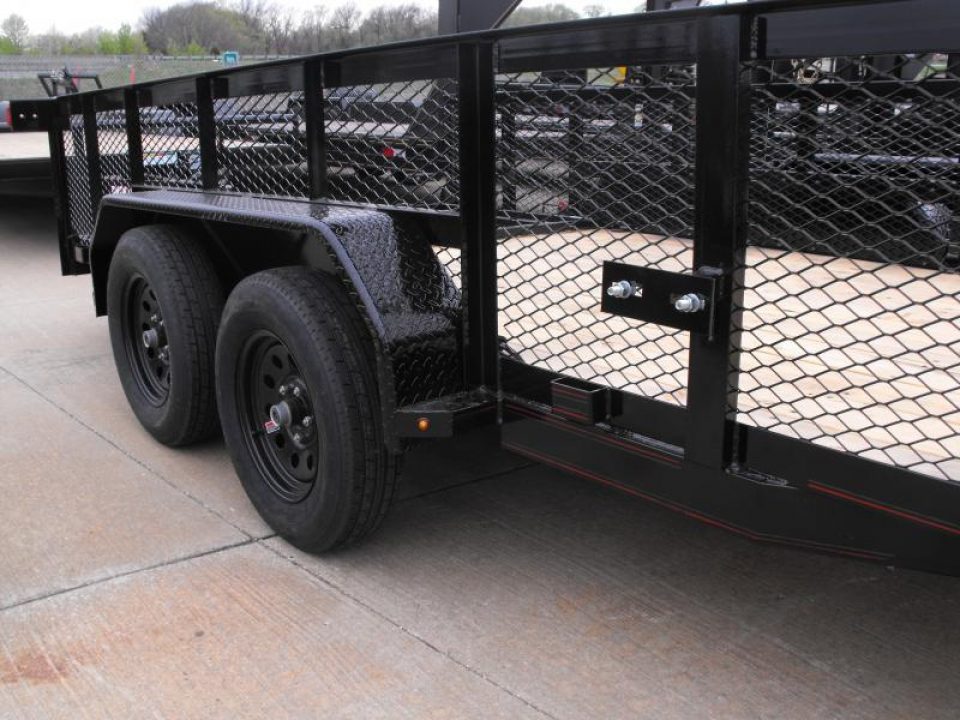 New Hi-Wall Utility Trailer 83 X 16 2' Mesh Sides